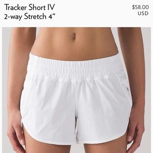Lululemon Tracker Short IV 2-way Stretch 4”
